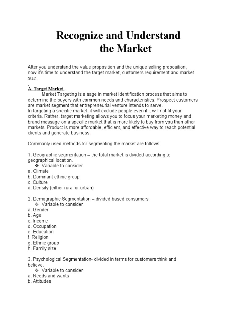 report-4-recognize-and-understnad-the-market-2-costumer-requirement