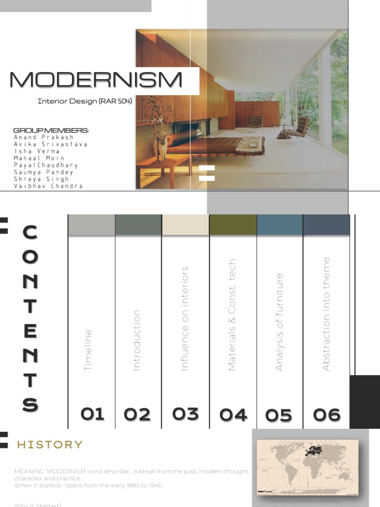 Modernism in Interior Design Overview | PDF | Interior Design | Window