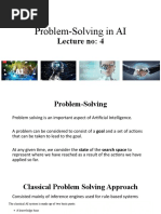 Lecture 4 - Problem Solving in AI