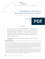 Competencias Docentes y Formación de Docentes Virtuales PDF
