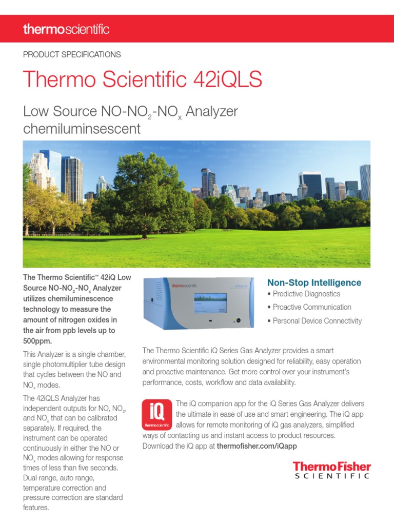 42iqls No No2 Nox Analyzer | PDF | N Ox | Alternating Current