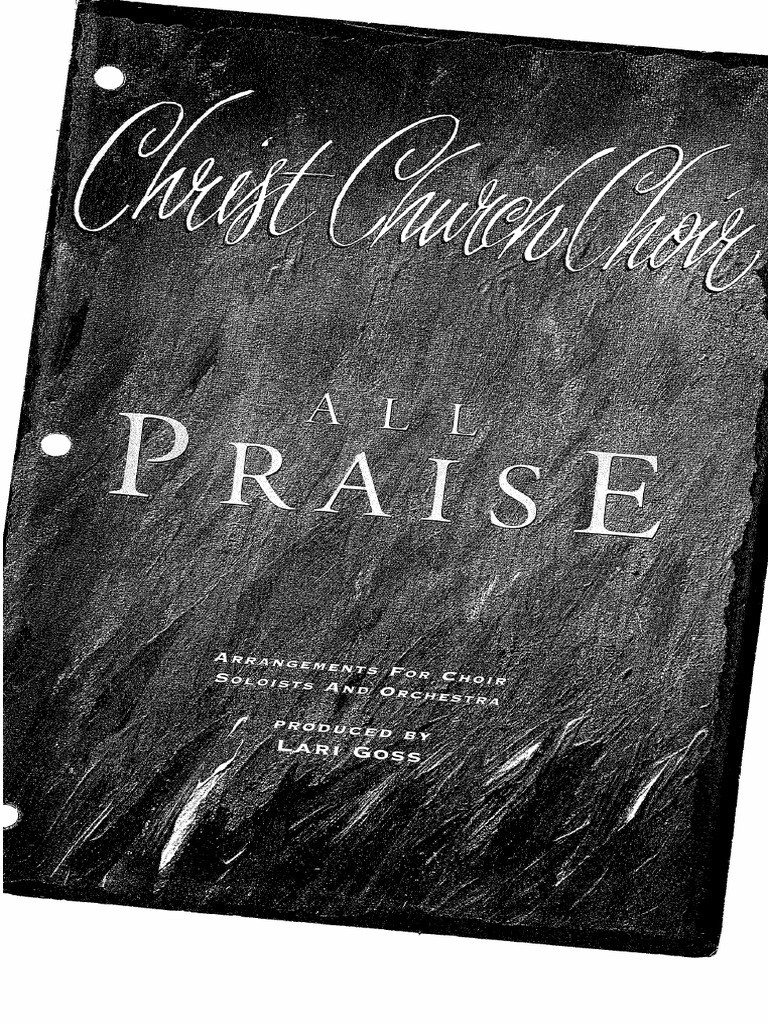 All Praise Choral Book Goss Prism Music Pdf