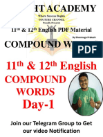 BRIGHT ACADEMY'S 11TH & 12TH ENGLISH COMPOUND WORDS