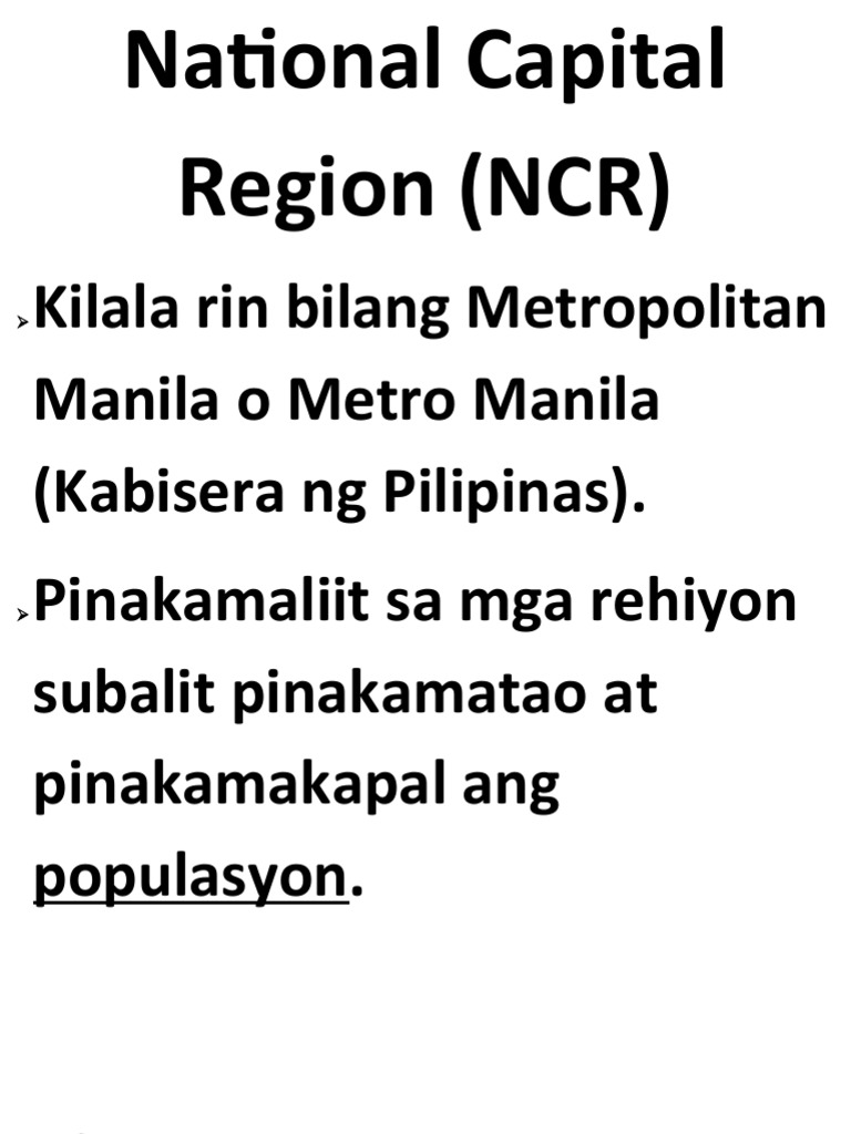 National Capital Region | PDF