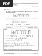 2016 - 2017 H2 Maths Probability Tut Solns Final