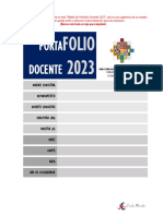 MODELO Portafolio Docente 2023