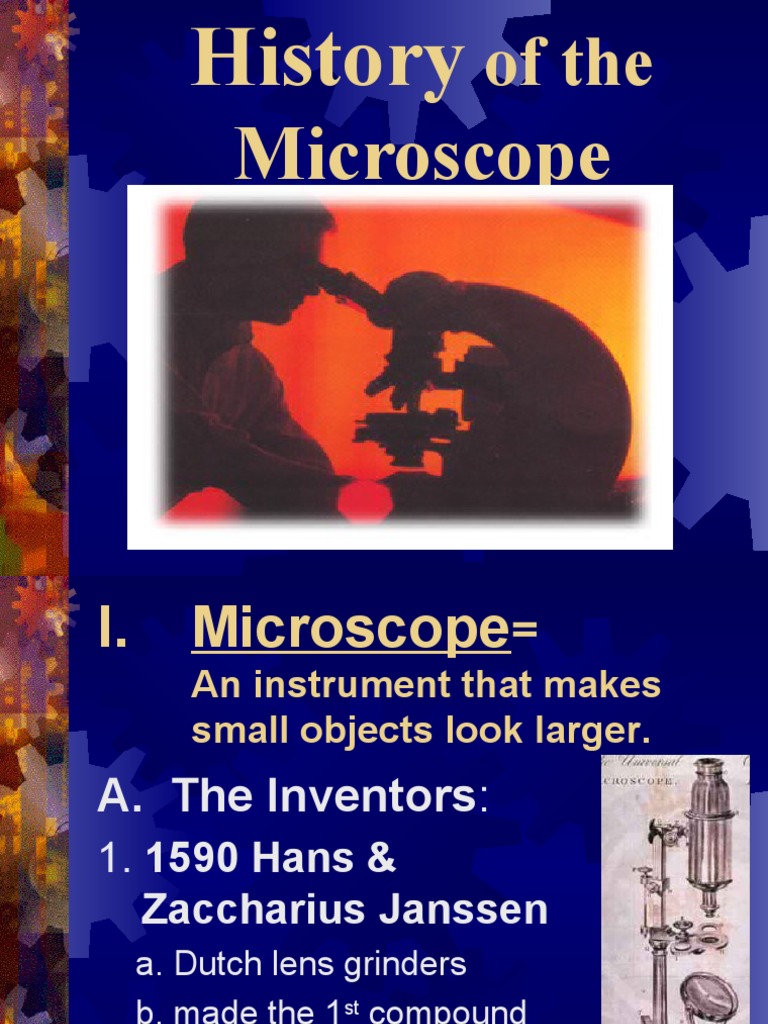 History of the Microscope: Key Inventors | PDF | Microscope | Atomic