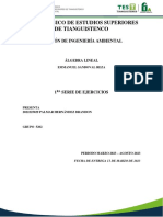 Tecnológico de Tianguistenco Álgebra Lineal ejercicios