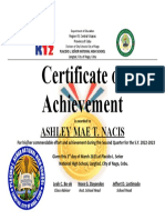 Certificate Achievement