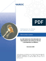 La Reforme Des Procedures de Traitement Des Difficultes de L Entreprise Au Maroc