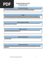 Download Project Quality Management Plan Template by dazzlingrozez SN6309454 doc pdf