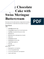 Classic Chocolate Layer Cake With Swiss Meringue Buttercream
