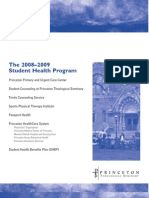 The 2008-2009 Student Health Program