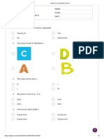 Latihan Soal - Alphabet - SD PDF