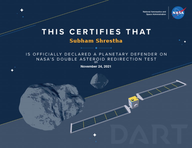 Defender Certificate PDF