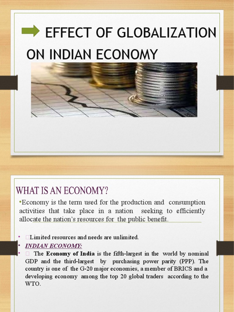 Impact of Globalization on Indian Economy | PDF | Economy Of India ...