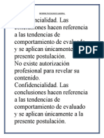 Informe Psicologico