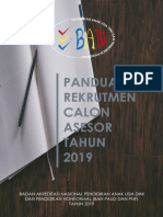 Panduan Rekrutmen Calon Asesor PAUD Dan PNF Tahun - 1557204633 PDF