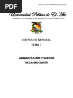 Adminstración y Gestion de La Educación PDF