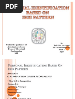 Download Ppt on Iris Recognition 1 by Manish Singh Chaudhary SN63095509 doc pdf