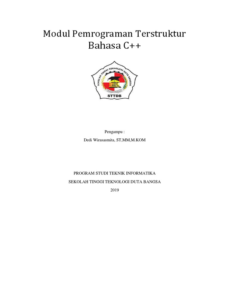 Struktur Program C++ dan Algoritma | PDF