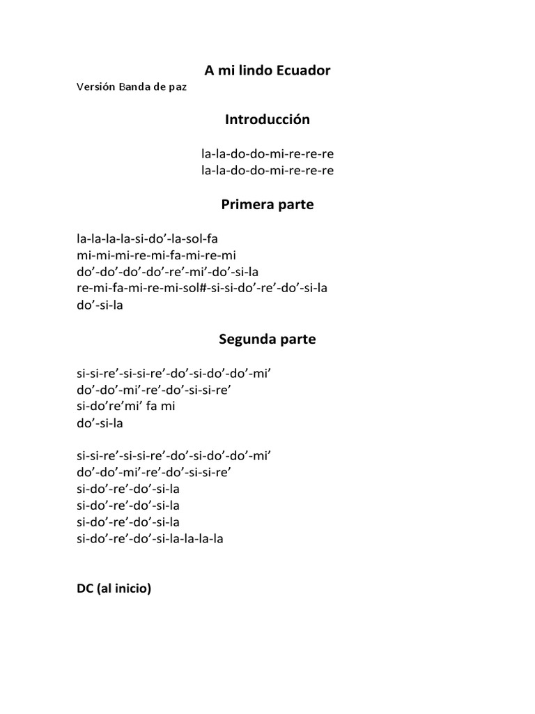 A Mi Lindo Ecuador PDF PDF