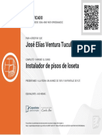 Certificado Instalador de Pisos PDF