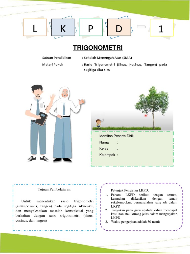 LKPD Rasio Trigonometri Sincostan | PDF