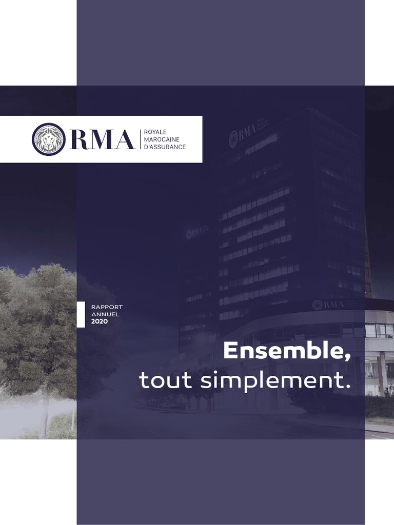 RMA : Rapport Annuel 2020 | PDF | Business | Économie