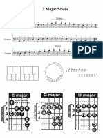 bass 3 scales and fngering charts