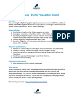 Digital Propagation Expert Hyderabad Job