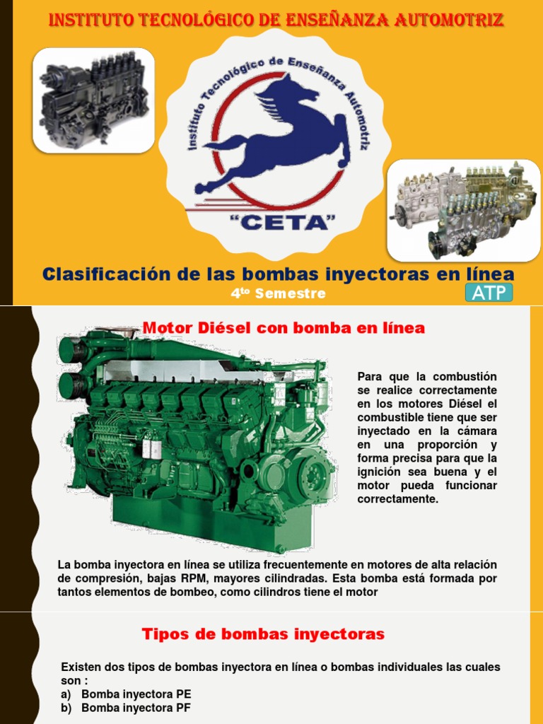 Clasificacion de Las Bombas Inyectoras en Línea | PDF | Inyección de ...