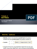 TUGAS 4 - Matriks