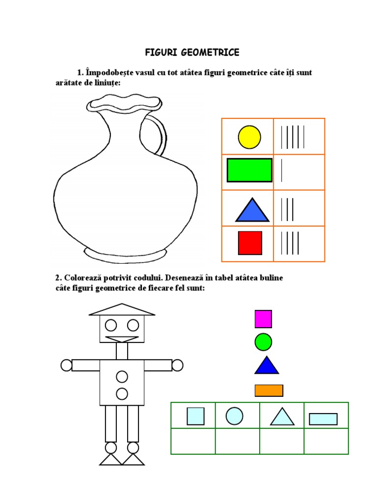 Fisa Figuri Geometrice | PDF