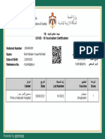 19 - COVID - 19 Vaccination Certification National Number Reference No. Date of Birth Name