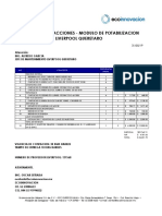 Cotizacion de Refacciones Modulo Liverpool Queretaro