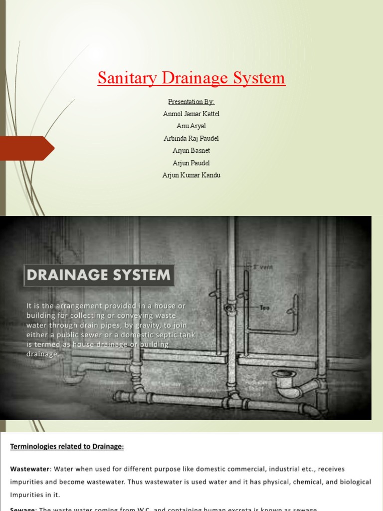 Overview of Sanitary Drainage Systems | PDF