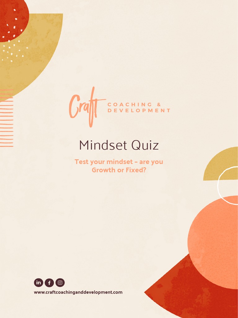 Mindset Quiz | PDF | Mindset | Social Psychology