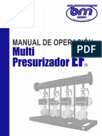 MANUAL DE OPERACION DEL Multi Presurizador EF PDF