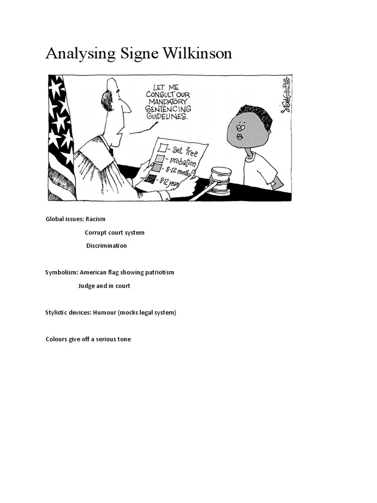 Analysing Signe Wilkinson - Odt | PDF