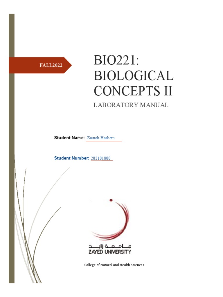 Bio 2 Lab 1 Final PDF Null Hypothesis Experiment