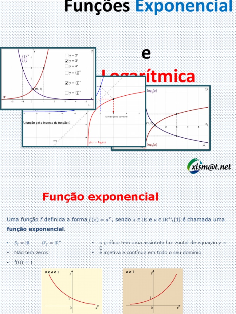 Funções Exponenciais e Logarítmicas | PDF | Logaritmo | Função exponencial