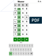 Weaver - A Daily Word Ladder Game PDF