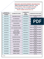 A.C.T Cut Off Result PDF