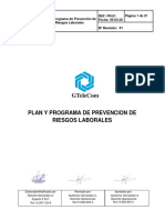 Plan y Programa de Prevencion de Riesgos Gtelecom