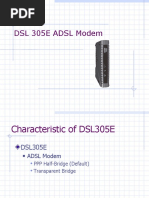 DSL 305e ADSL Modem Training (SingNet)