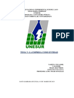 Contabilidad Tema V La Empresa Como Entidad