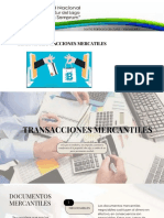 Transacciones mercantiles y documentos negociables