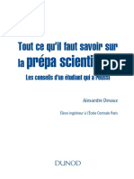 Alexandre Devaux - Tout Ce Qu'il Faut Savoir Sur La Prépa Scientifique - Les Conseils D'un Étudiant Qui A Réussi-Dunod (2010)