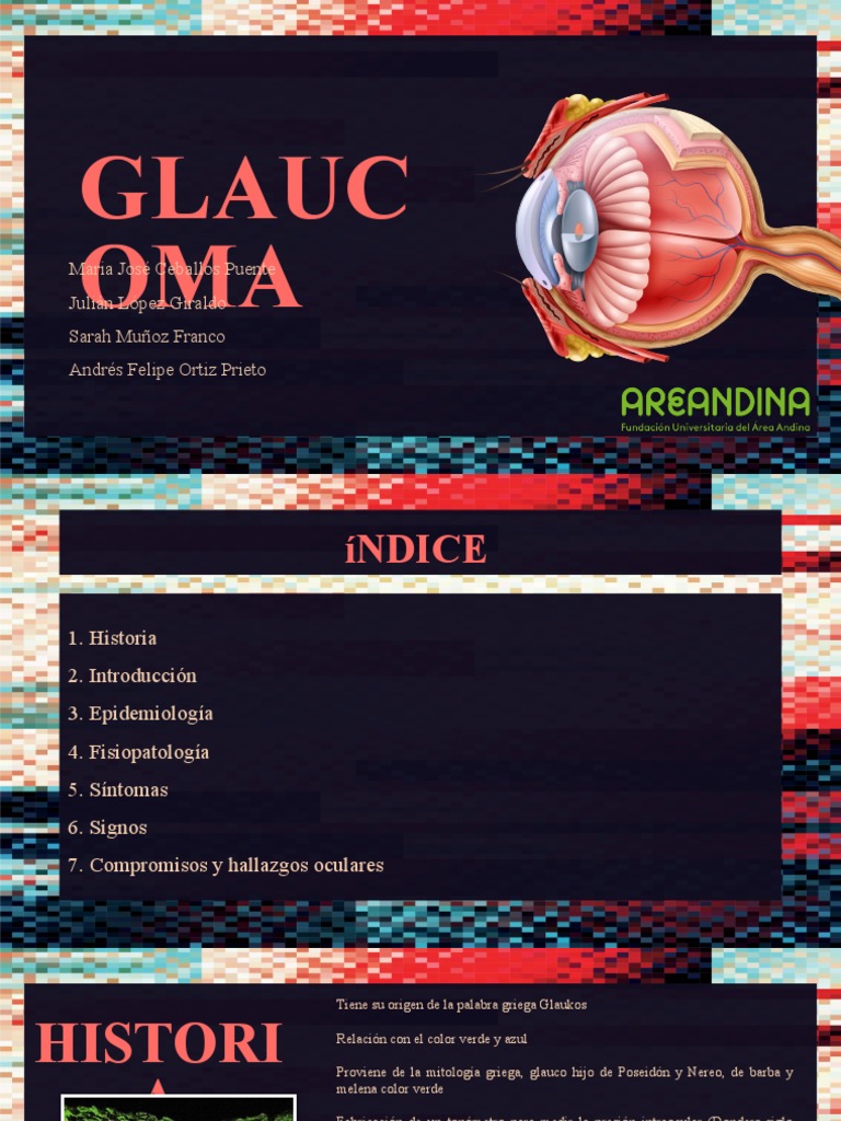 Diapositivas Glaucoma | PDF | Glaucoma | Enfermedades y trastornos